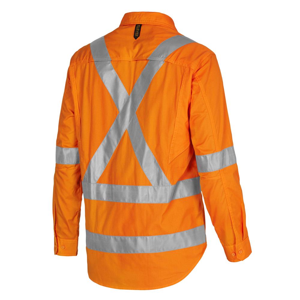 Genuine Dickies Men's Hi-Vis Long Sleeve Safety Tee with 3M™ Scotchlite™  Reflective Taping 