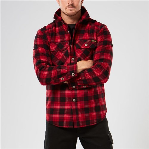 mens quilted flannel jacket